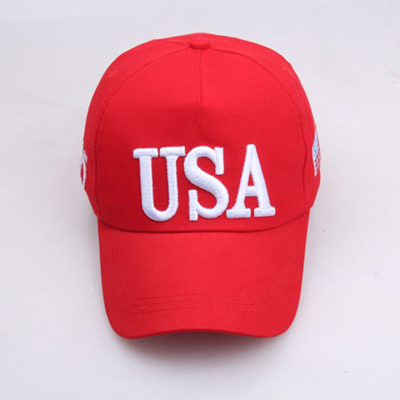 Trump baseball cap Amazon best seller Trump hat US election 3D embroidery USA hat logo embroidery