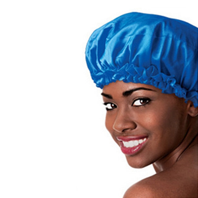 Shower Hat Night Sleep Cap Hair Care Satin Bonnet Caps Nightcap For Women Men Unisex