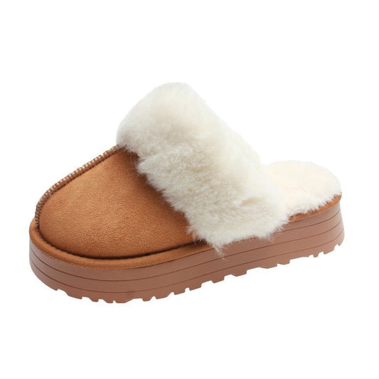Winter Brand Plush Cotton Slippers