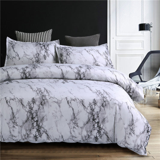 Modern Marble Printed Bedding Set