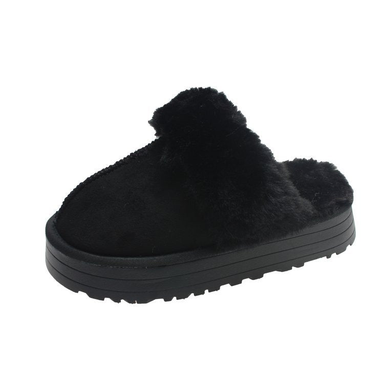 Winter Brand Plush Cotton Slippers