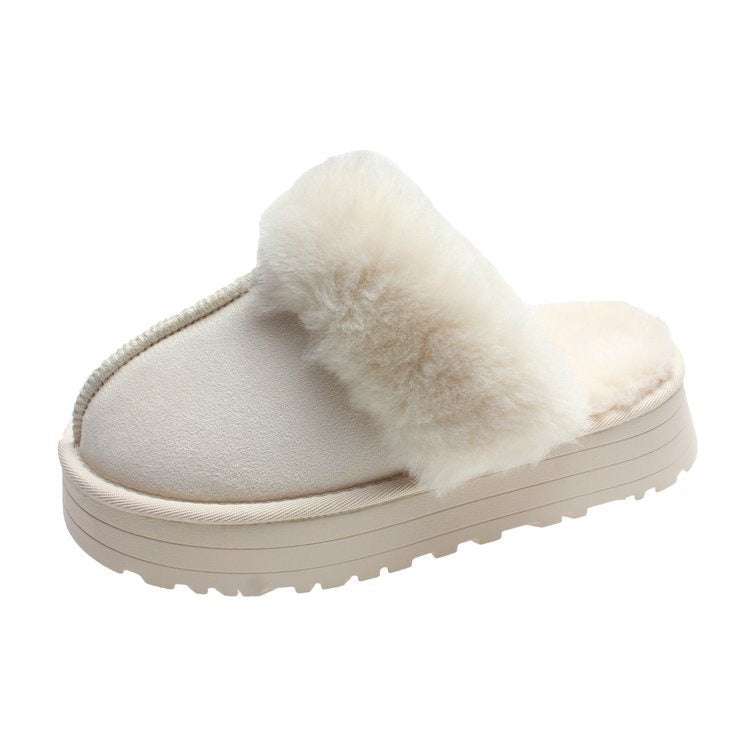 Winter Brand Plush Cotton Slippers