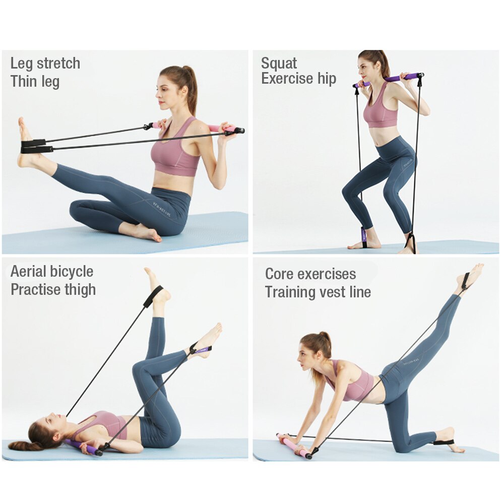 Fitness Pilates Bar Kit with Resistance