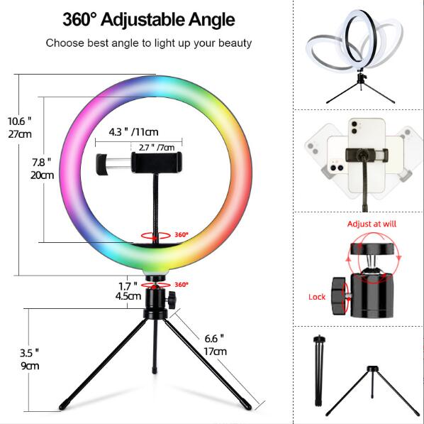 Stand Selfie Ring Light