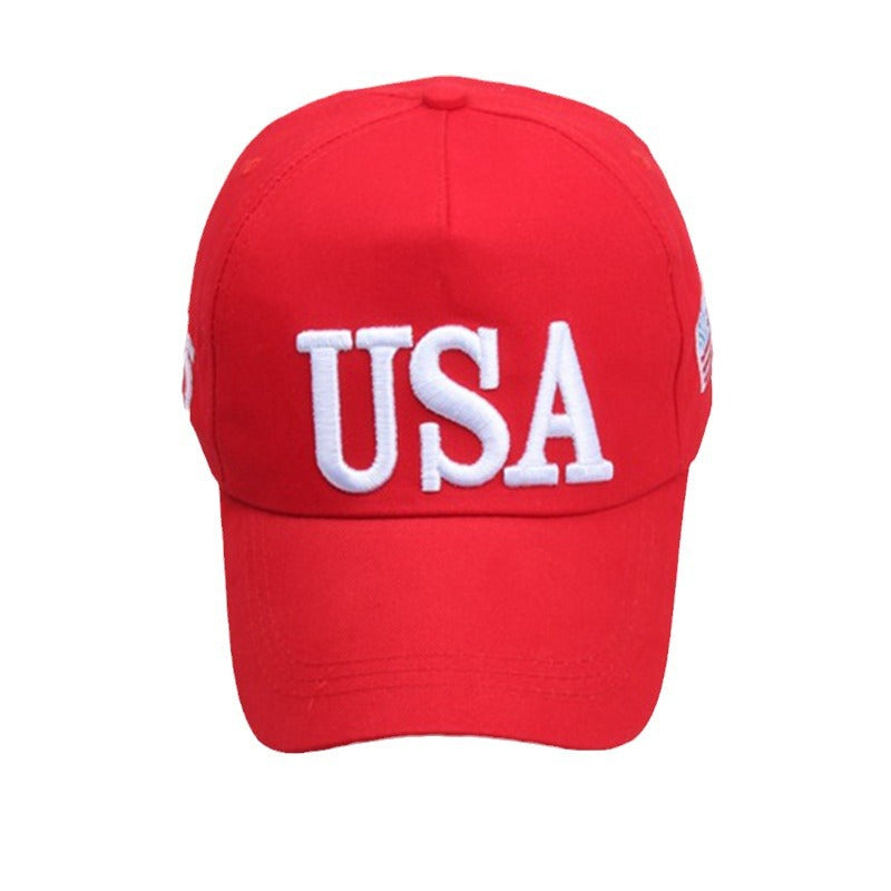 Trump baseball cap Amazon best seller Trump hat US election 3D embroidery USA hat logo embroidery