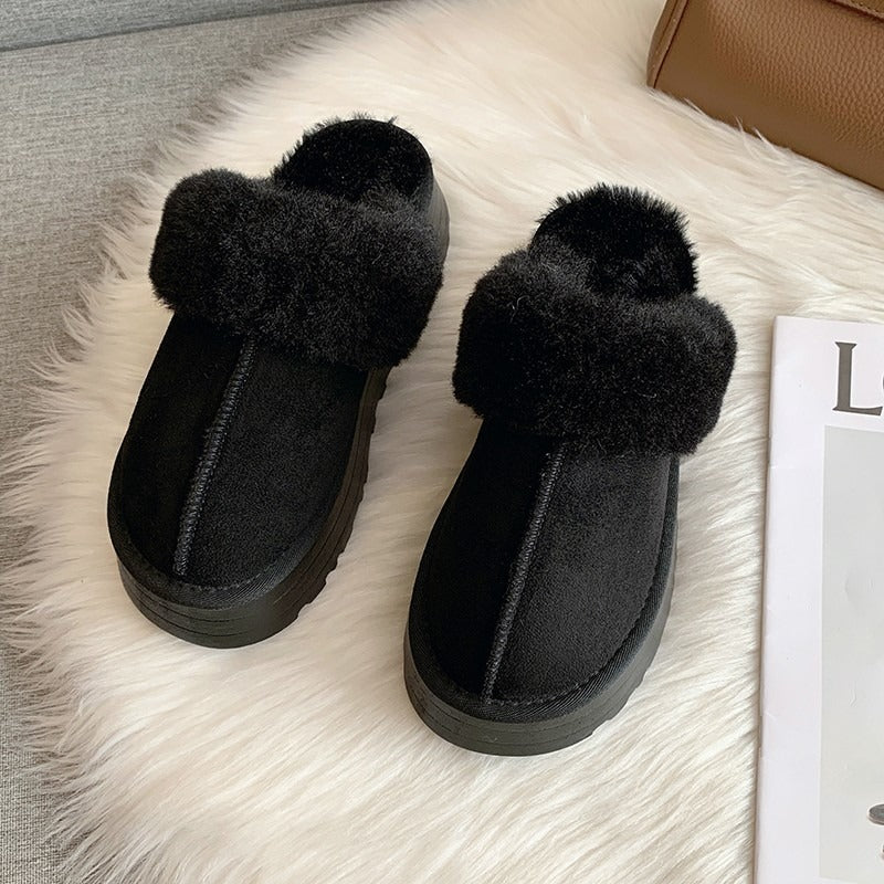 Winter Brand Plush Cotton Slippers