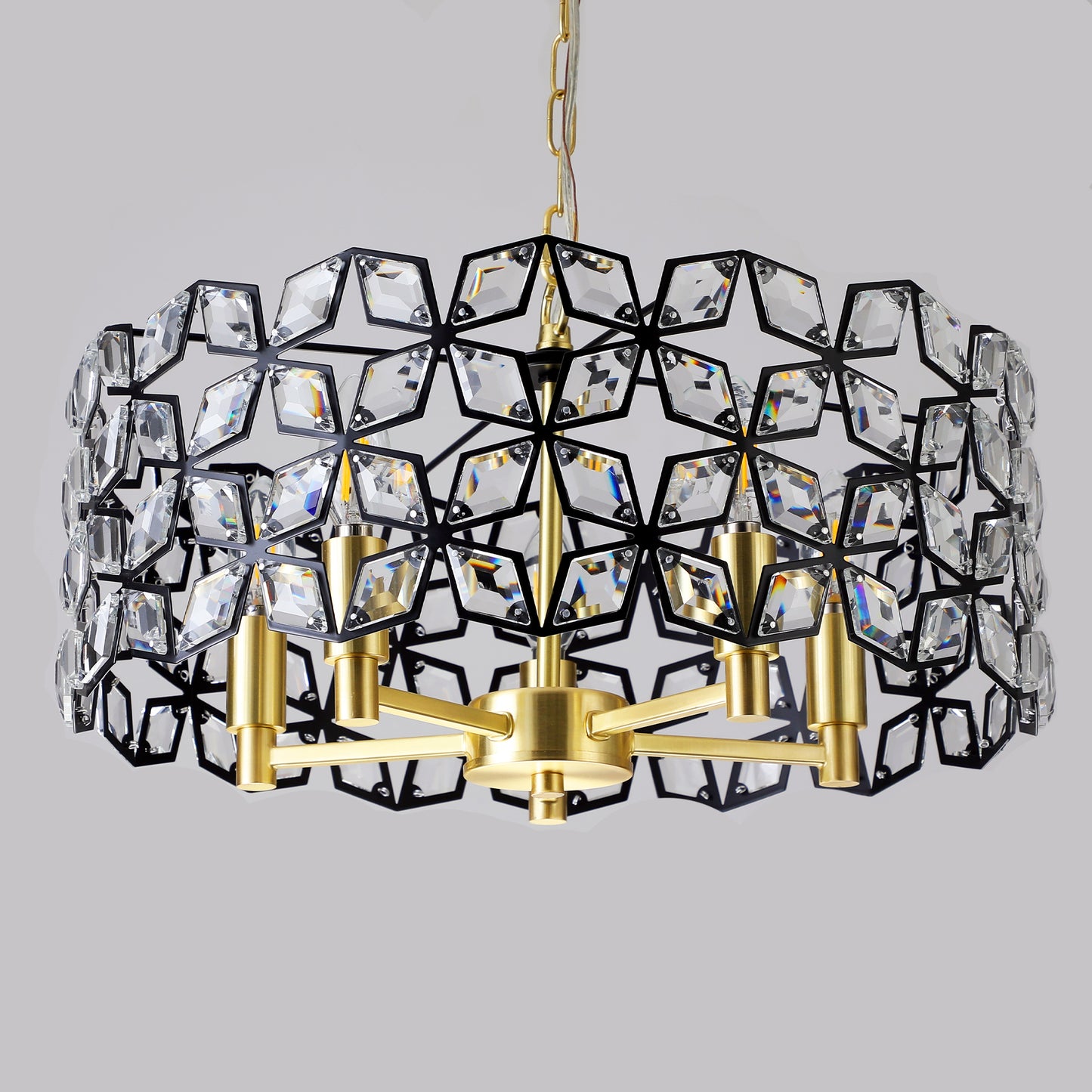 Modern Crystal Chandelier for Living-Room Round Cristal Lamp Luxury Home Decor  Light Fixture