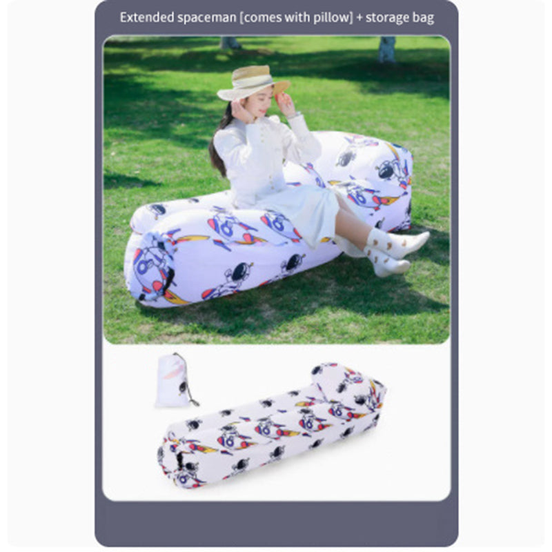 Outdoor lazy inflatable sofa, portable air mattress