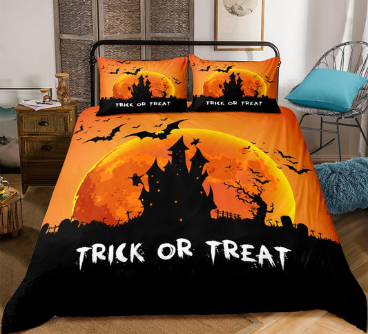 Halloween pattern home textile bed sheet