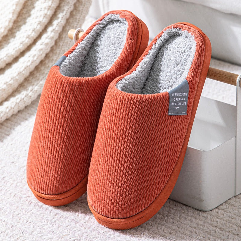 Cotton slippers for women in winter