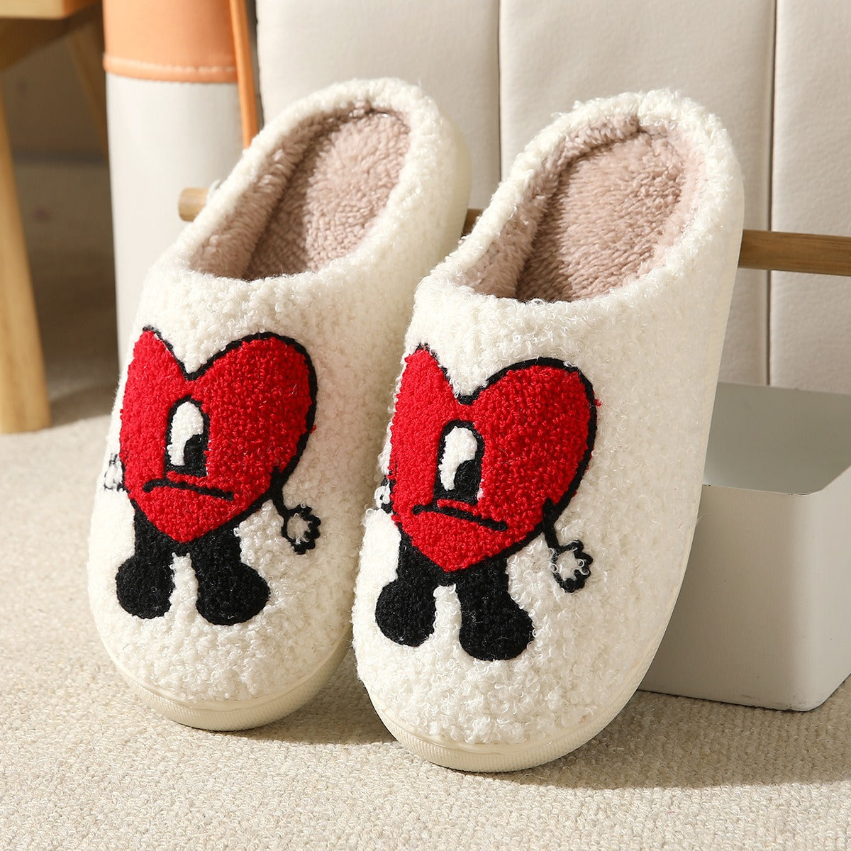 Lovable Thick soled Cartoon Slippers in Home