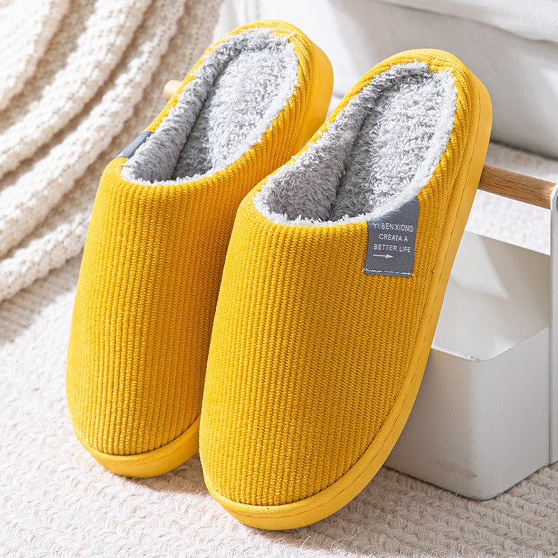 Cotton slippers for women in winter