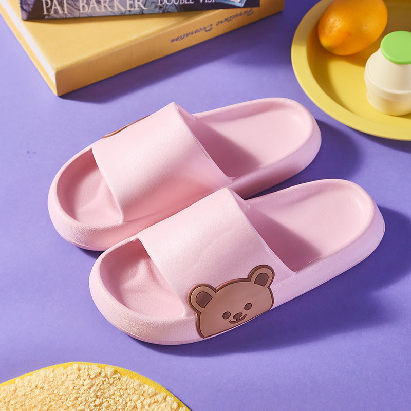 Cute Bear Bathroom Slippers