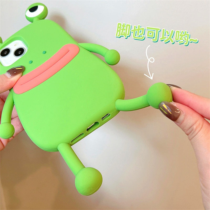 Sausage Mouth Frog Prince iPhone 14 Apple 15 Suitable 11/13 Pro Max Phone Case