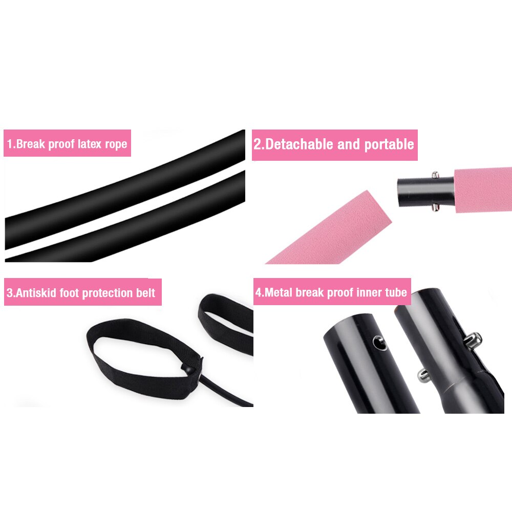 Fitness Pilates Bar Kit with Resistance