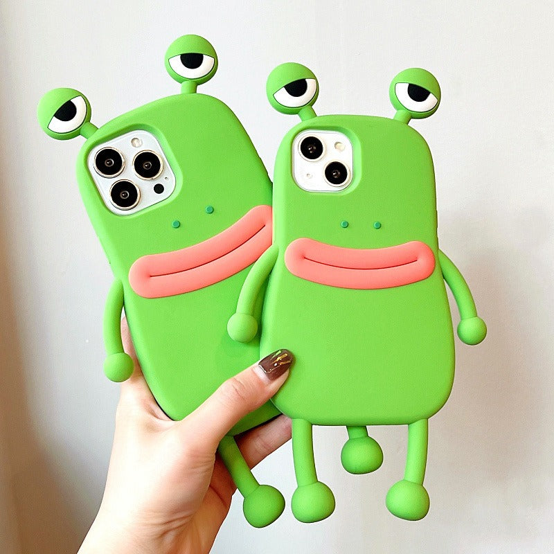 Sausage Mouth Frog Prince iPhone 14 Apple 15 Suitable 11/13 Pro Max Phone Case