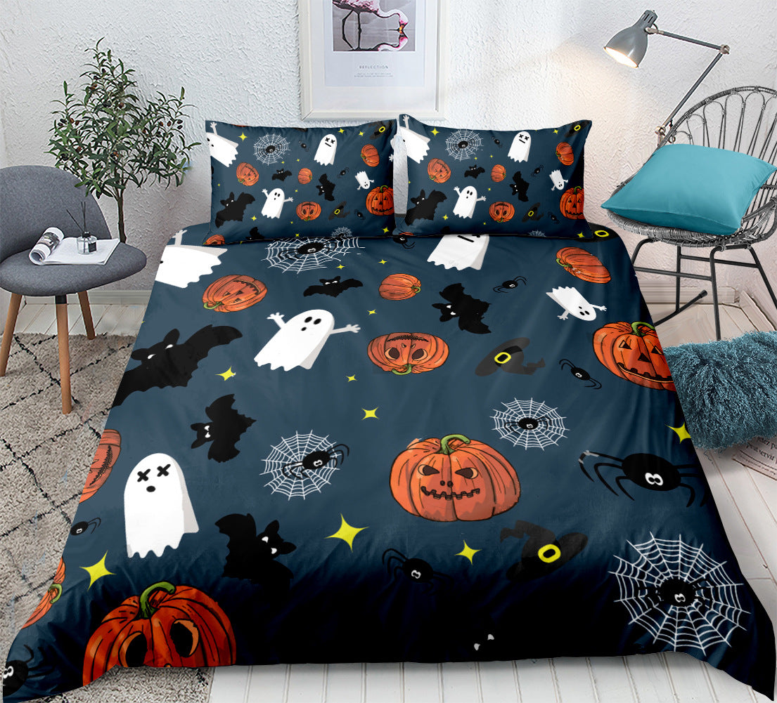 Halloween pattern home textile bed sheet