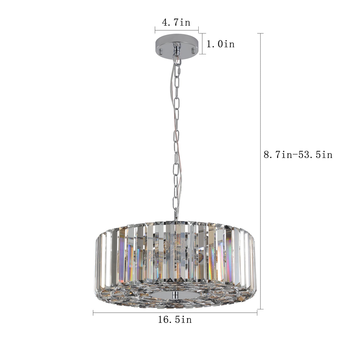 Modern Crystal Chandelier for Living-Room Round Cristal Lamp Luxury Home Decor Light  Fixture