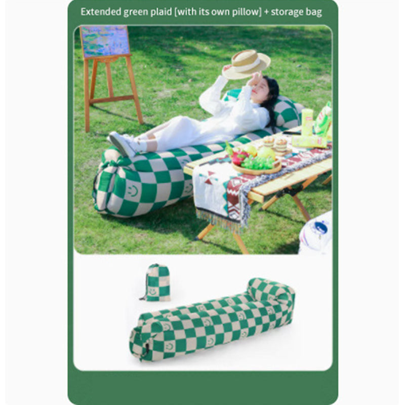 Outdoor lazy inflatable sofa, portable air mattress