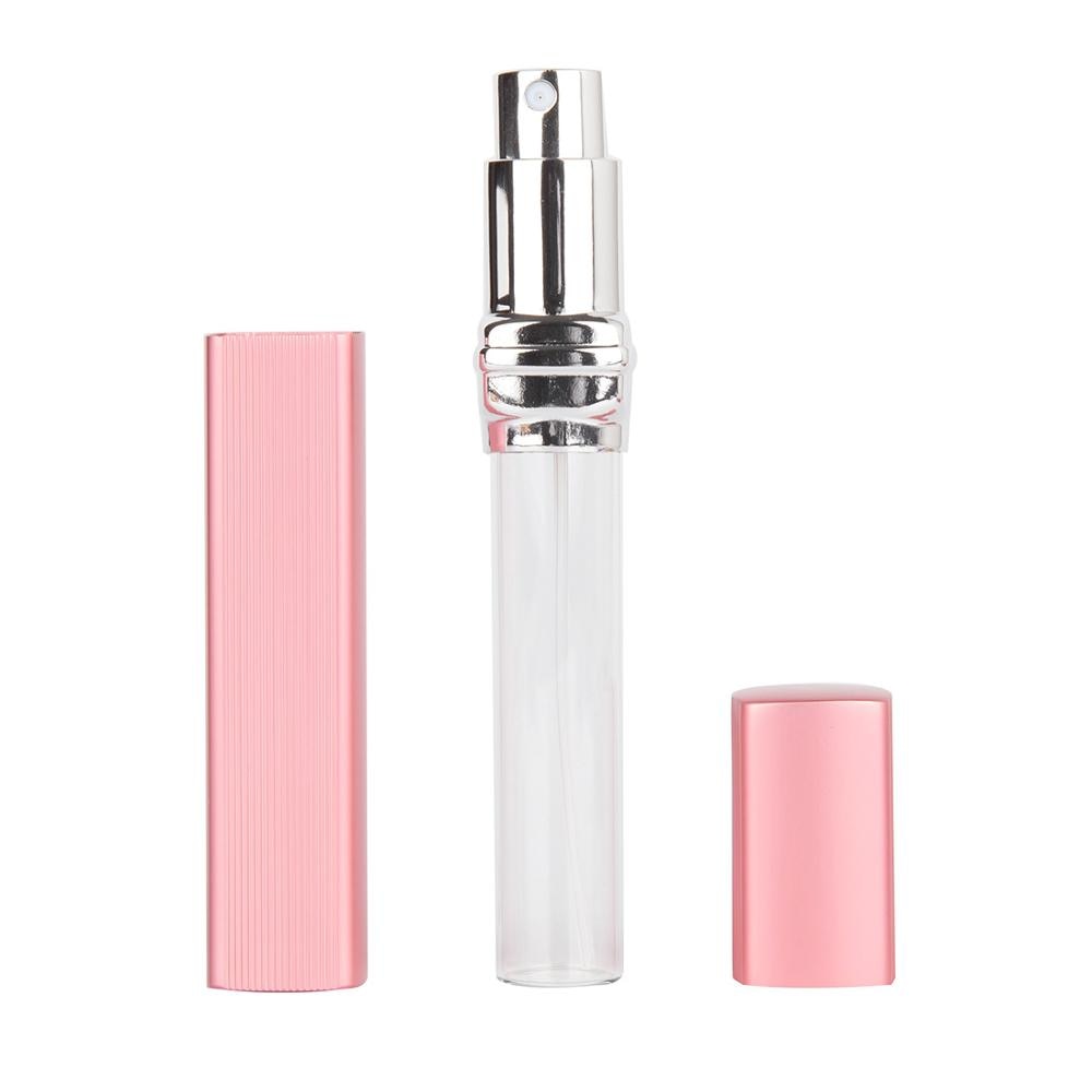 1pcs Metal Case Glass Tank Perfume Bottle