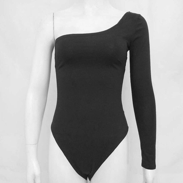 One Shoulder Wrap Bodysuit