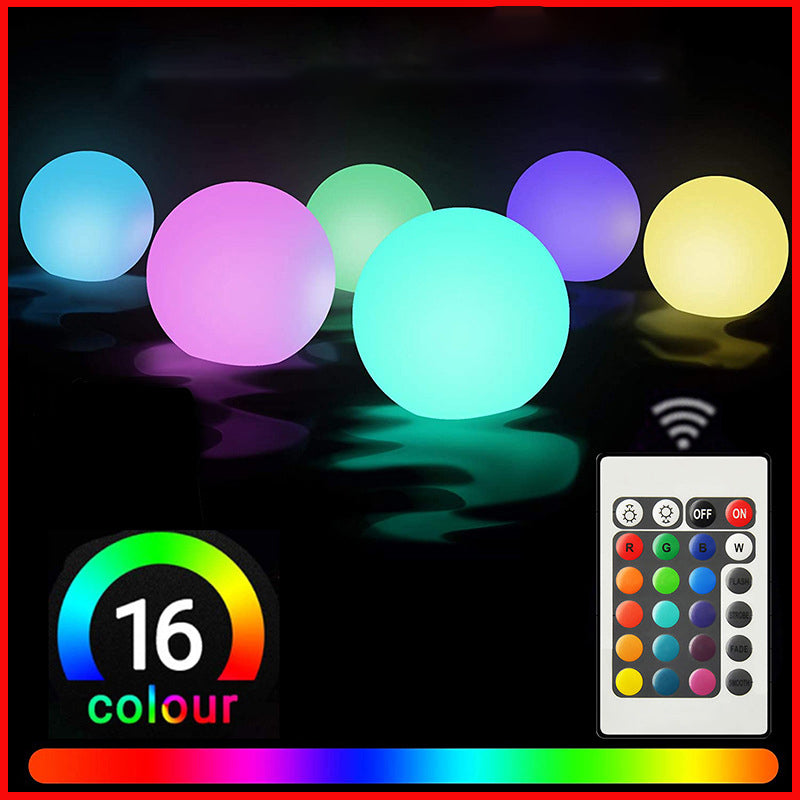 Led Diving Floating Ball 16 Color Ball Night Light