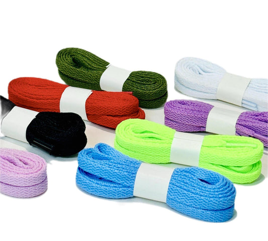 Unique design style shoelaces, flat 8 pairs of 8 color shoelaces