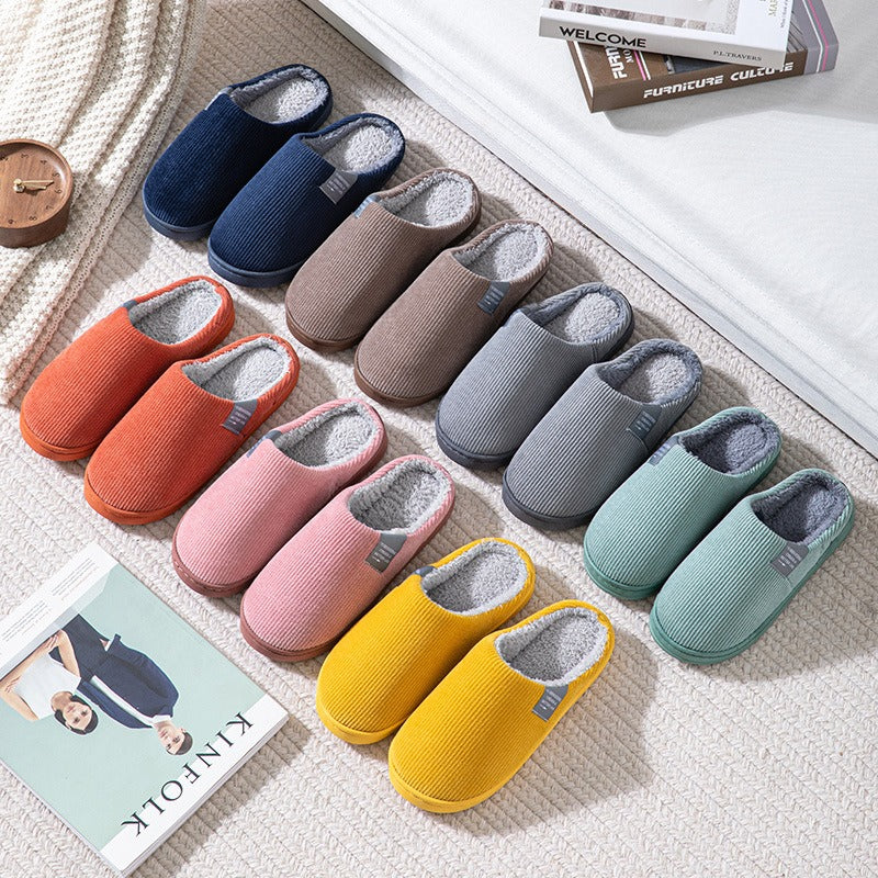 Cotton slippers for women in winter