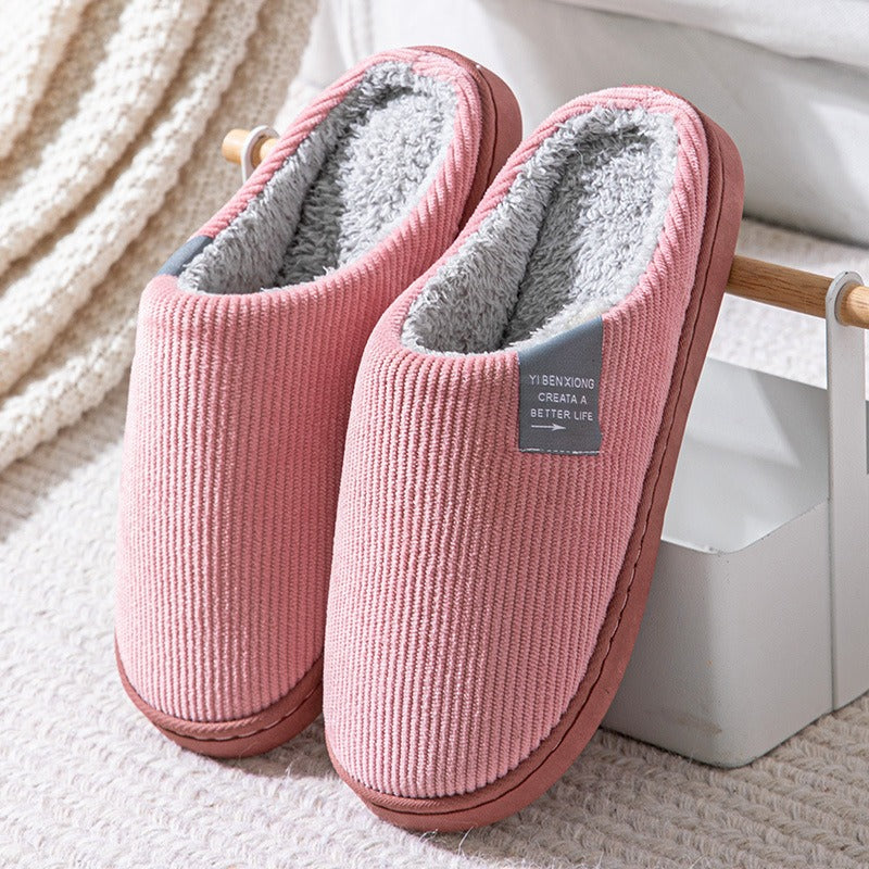 Cotton slippers for women in winter