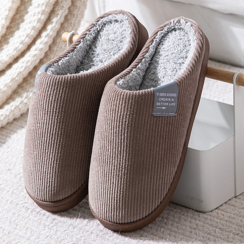 Cotton slippers for women in winter