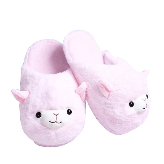 Pink Camel Cotton Slippers