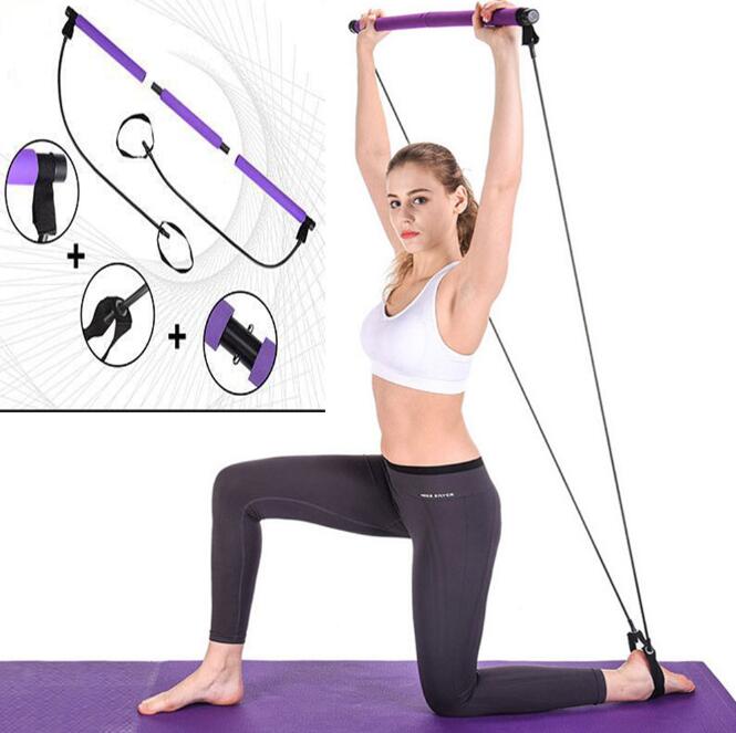 Fitness Pilates Bar Kit with Resistance