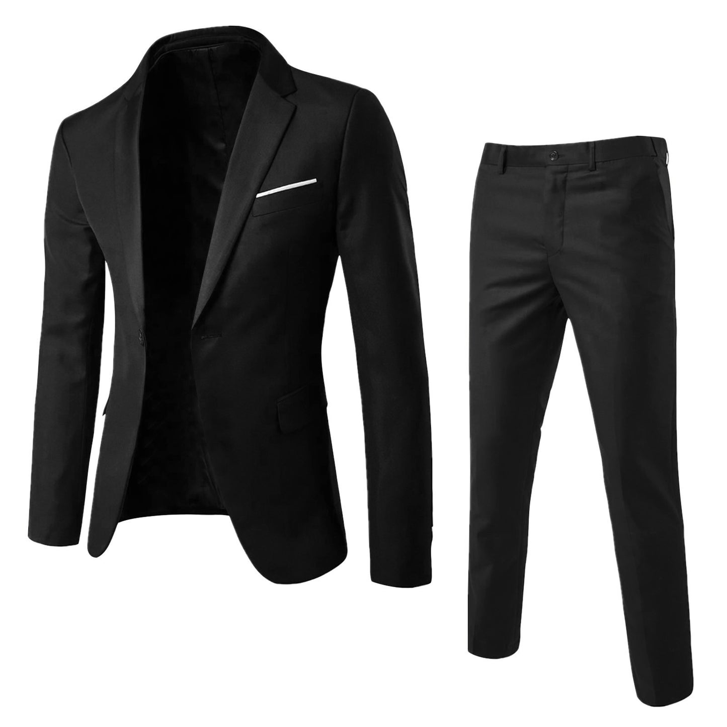 Men's two-piece suit business professional formal suit small suit Korean version groomsman groom's wedding dress