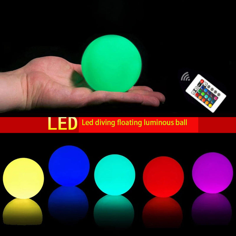 Led Diving Floating Ball 16 Color Ball Night Light